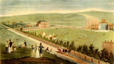 Cricket aux Jardins Royaux de Brighton en Irlande, c. 1830, 1947 - George Hunt