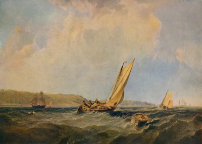Soufflant fort au large de Cowes, 1834 - George Hyde Chambers