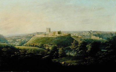 Vue étendue de Richmond, Yorkshire - George I Cuitt