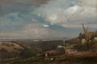 Tempête approchant des collines albaines - George Inness