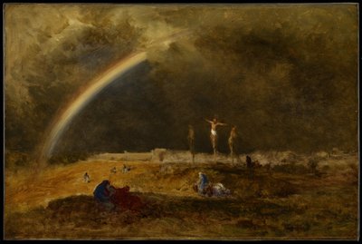 Le triomphe au Calvaire - George Inness
