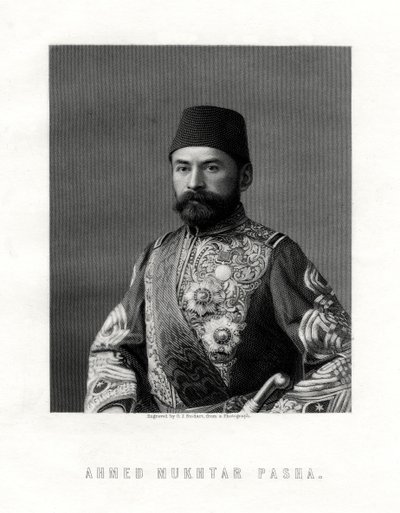 Ahmed Mukhtar Pasha, officier de l