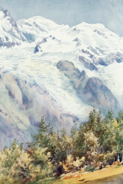 Mont Blanc depuis la Pierre de Ruskin - George Jackson Flemwell