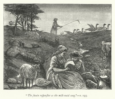 Illustration pour Le Village Abandonné - George John Pinwell