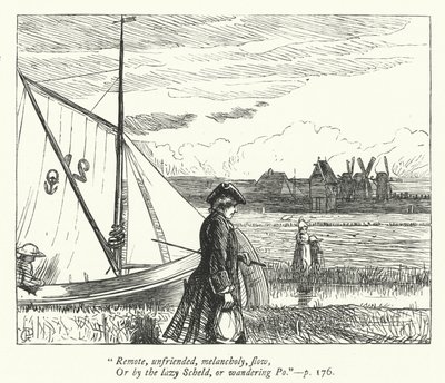 Illustration pour Le Voyageur - George John Pinwell
