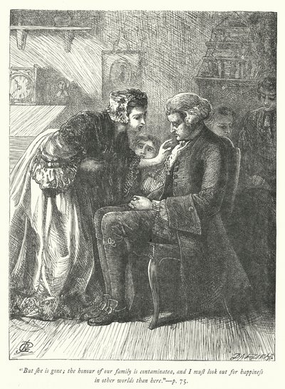 Illustration pour « Le Vicaire de Wakefield » (gravure) - George John Pinwell