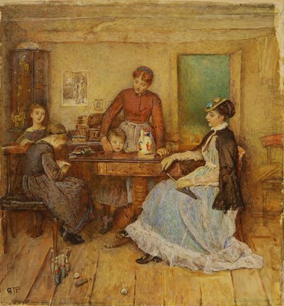 Jour de visite, date inconnue - George John Pinwell