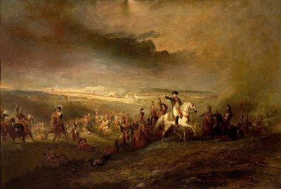 Napoléon quittant le champ de bataille de Waterloo le 18 juin 1815, vers 1816 - George Jones