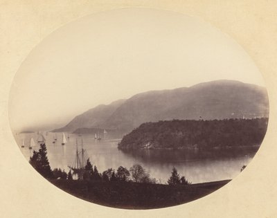 Depuis Trophy Point, West Point, rivière Hudson, vers 1867-1868 - George K Warren