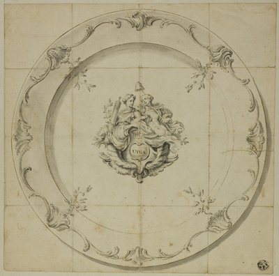 Motif pour assiettes en porcelaine (Utica) - George Knapton