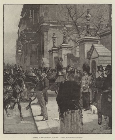 Maladie du prince George de Galles, visiteurs à Marlborough House - George L. Seymour