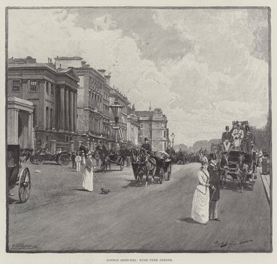 Croquis de Londres, Hyde Park Corner - George L. Seymour