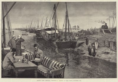 Envoi de vœux de Noël à la maison, une esquisse à Wady Halfa, novembre 1884 - George L. Seymour