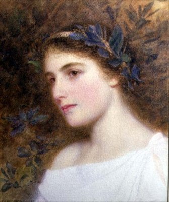 Fille avec un bandeau de laurier - George Lawrence Bulleid