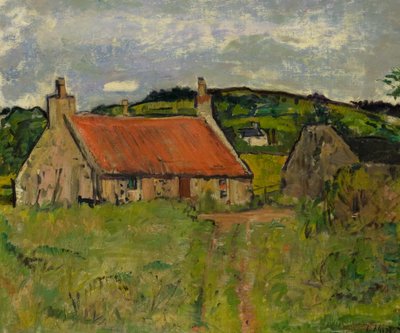 Un cottage à Fife - George Leslie Hunter