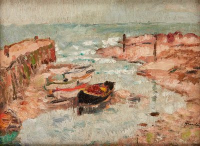 Bateaux échoués, Lower Largo - George Leslie Hunter