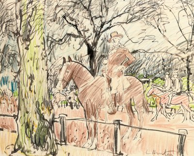 Don Roberto Cunninghame Graham à Rotten Row, Hyde Park - George Leslie Hunter