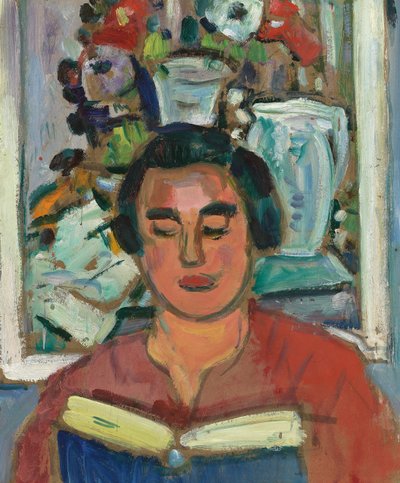 Peinture et livre - George Leslie Hunter