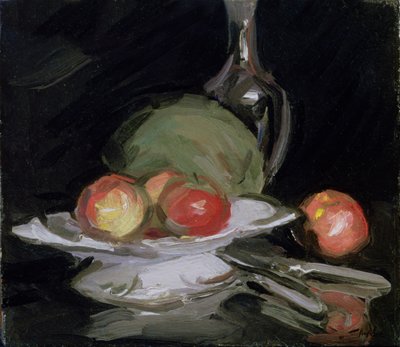 Nature morte bol de fruits, melon et carafe - George Leslie Hunter