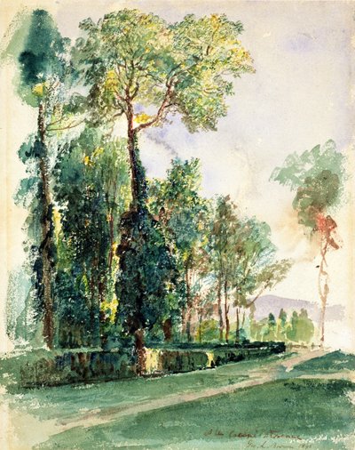 Aux Cascine, Florence, 1845 - George Loring Brown