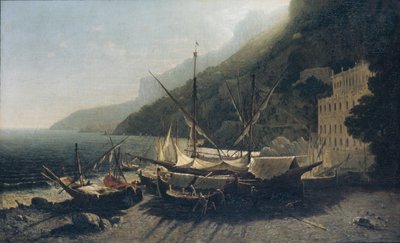 Vue sur Amalfi, baie de Salerne - George Loring Brown