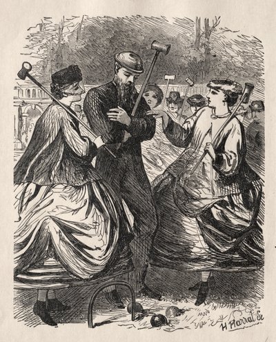 Notre partie de croquet - George Louis Palmella Busson Du Maurier