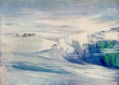 Le groupe de dépôt parmi les crevasses, vers 1908, 1909 - George Marston