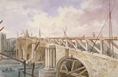 Travaux de démolition sur le pont de Blackfriars, 1864 - George Maund