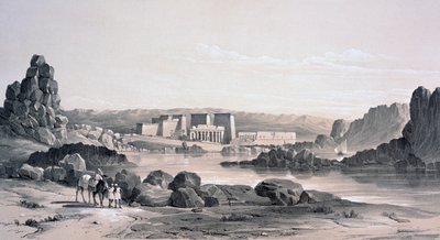 Philae, regardant vers le sud, Égypte, 1843 - George Moore