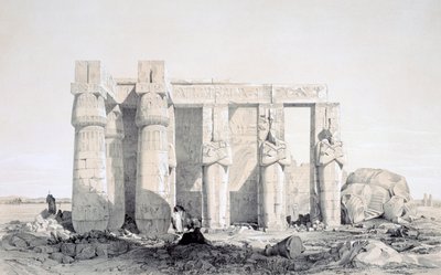 Le Ramseion, Louxor, Égypte, 19ème siècle - George Moore