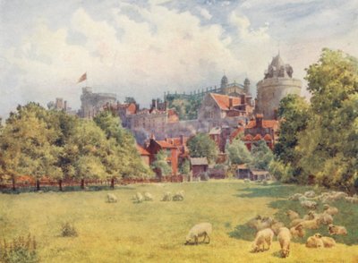 Le Château depuis les champs - George Moore Henton