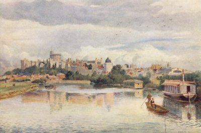 Windsor depuis la rivière - George Moore Henton