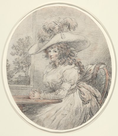 Anne Ward Morland, vers 1786 (graphite) - George Morland