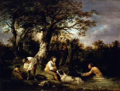Garçons se baignant - George Morland