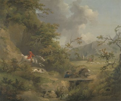 Chasse au renard en pays vallonné - George Morland