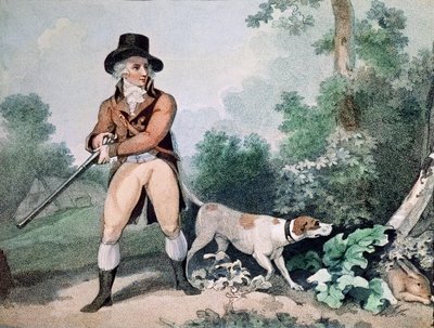 Chasse au lièvre gravée par C. Cotton - George Morland