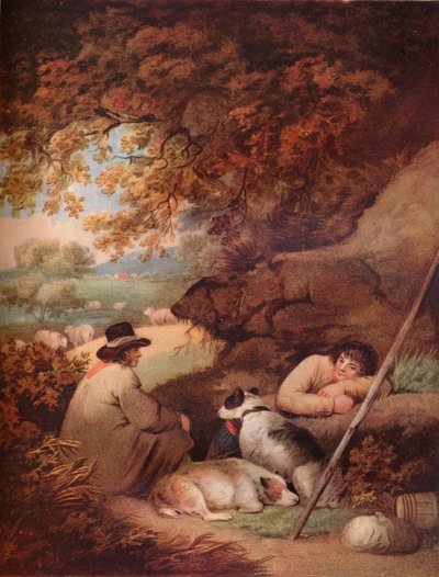 Bergers se reposant, 18e siècle, 1919 - George Morland