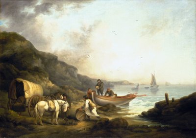 Trafic de contrebandiers sur la côte - George Morland