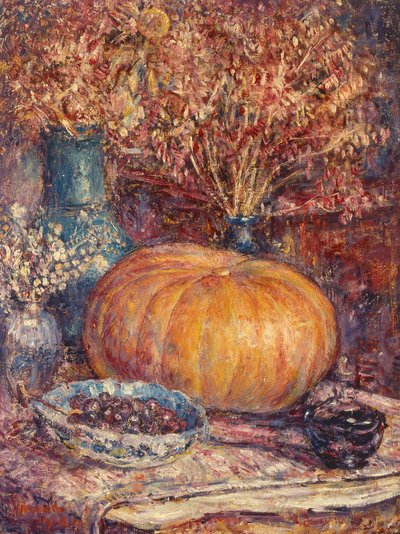 Nature Morte avec Citrouille - George Morren