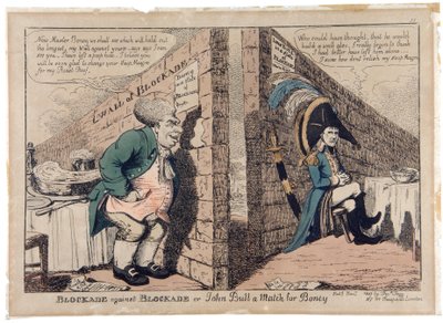Blocus contre Blocus ou John Bull à la hauteur de Boney - George Moutard Woodward