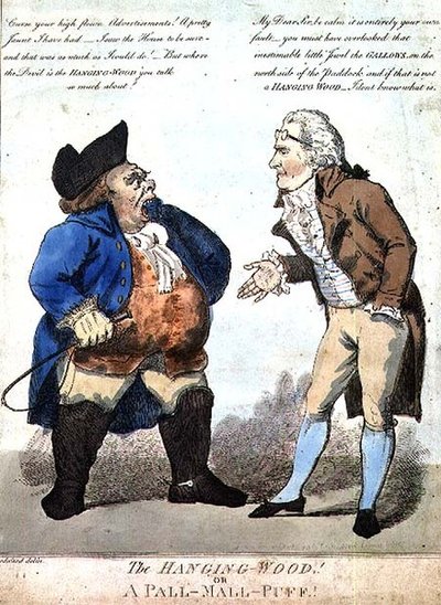 "Le bois suspendu, ou un Pall-Mall-Puff" - George Moutard Woodward