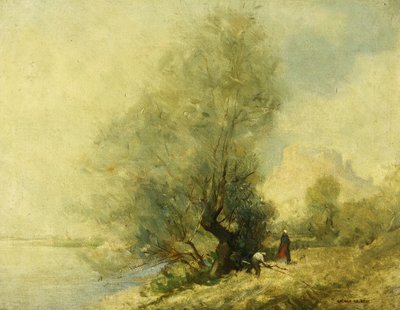 Sur la Seine près du Château Gaillard aux Andelys entre Rouen et Paris - George Murray