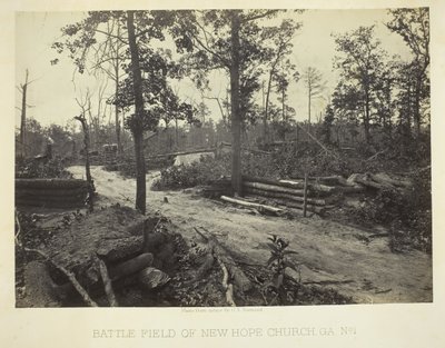 Champ de bataille de New Hope Church, GA, No. 1, 1866 - George N. Barnard