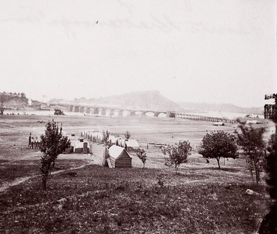 Camp des constructeurs de ponts en face de Chattanooga - George N. Barnard