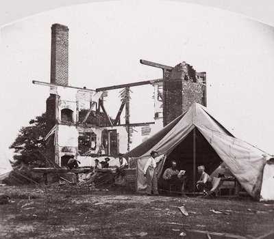 Bull Run, maison de Mme Henry, 21 juillet 1861, 1861 - George N. Barnard