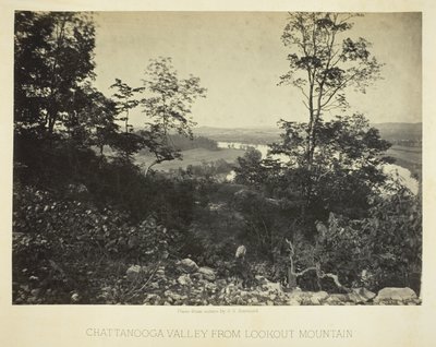 Vallée de Chattanooga depuis Lookout Mountain - George N. Barnard