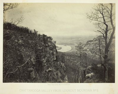 Vallée de Chattanooga depuis Lookout Mountain, No. 2 - George N. Barnard