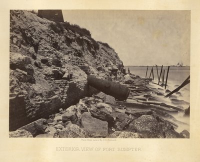 Vue extérieure de Fort Sumpter - George N. Barnard