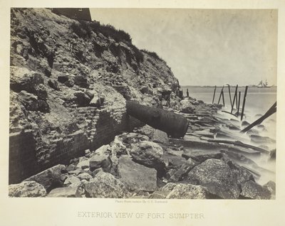 Vue extérieure de Fort Sumpter - George N. Barnard