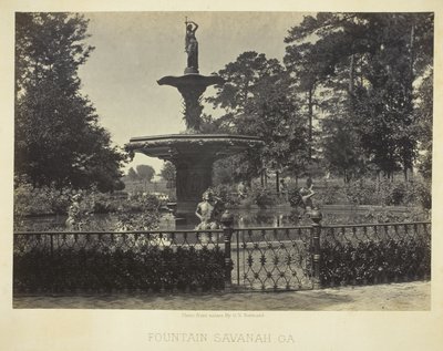 Fountain, Savannah, GA - George N. Barnard